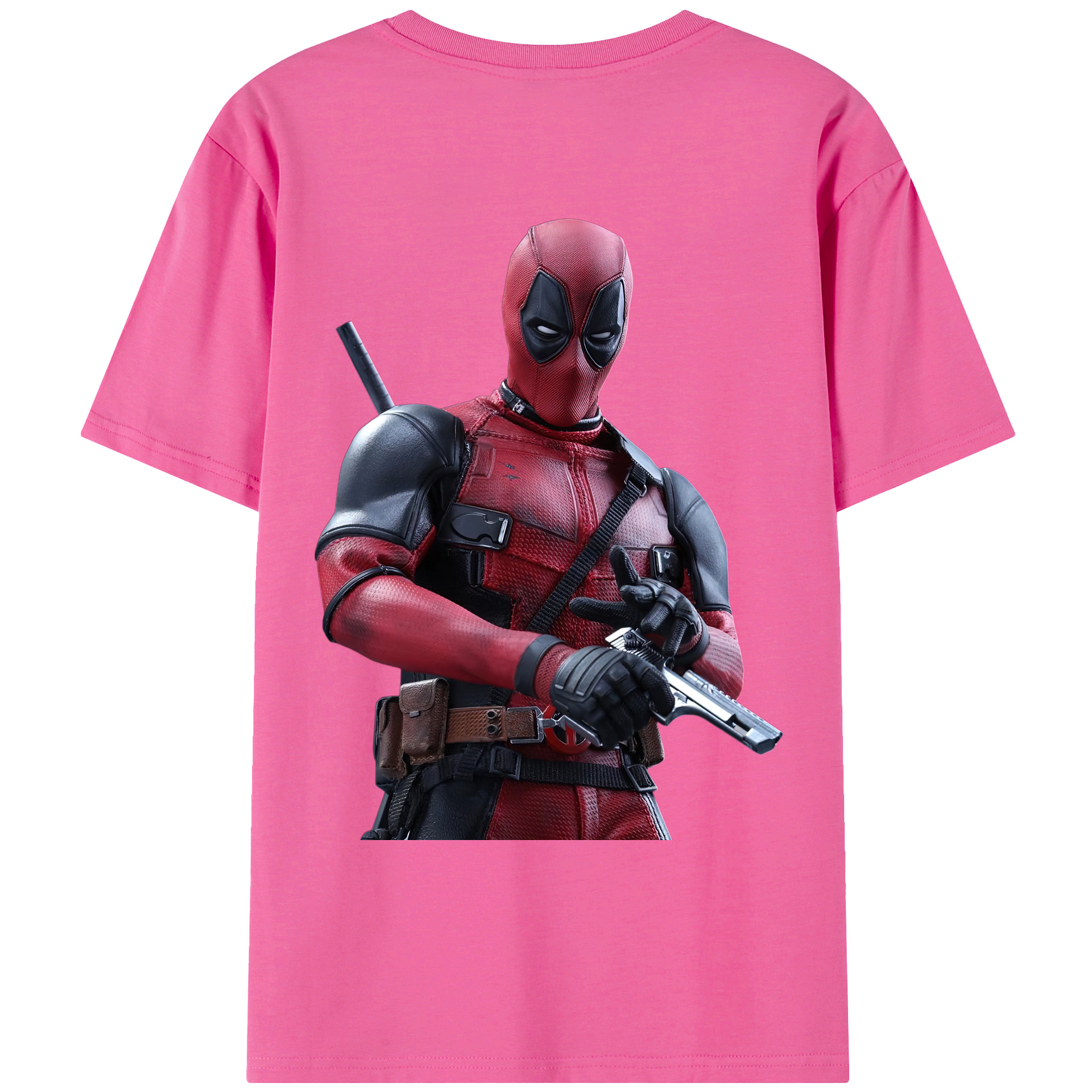 （画像用） Deadpool デッドプール レディース半袖Tシャツ(バックプリント)